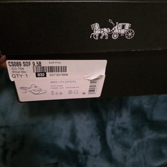 Coach Women's Blush Pink Slide Sandals - Picture 4 of 5